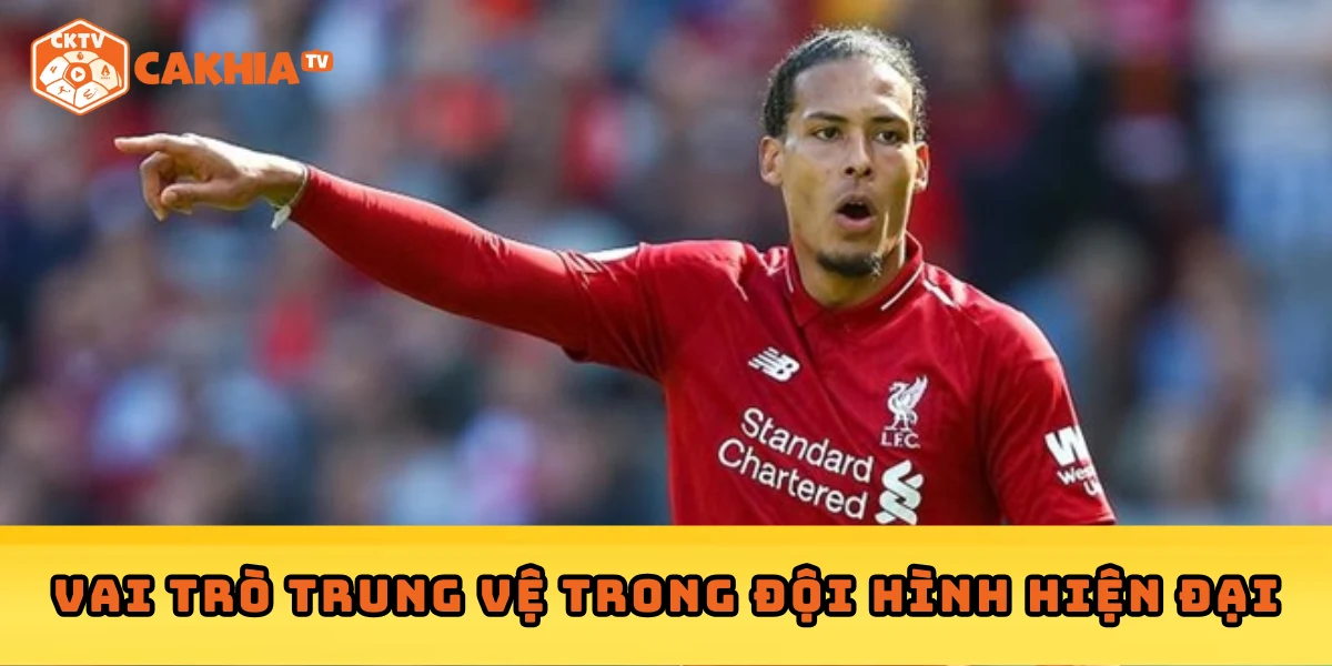 Vai trò trung vệ trong đội hình hiện đại